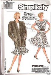 8430 EZ CIRCLE SKIRT ,LONG JACKET,  TOP PATTERN 6-10